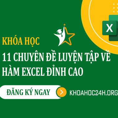 Khóa Học Excel Cho Người Đi Làm