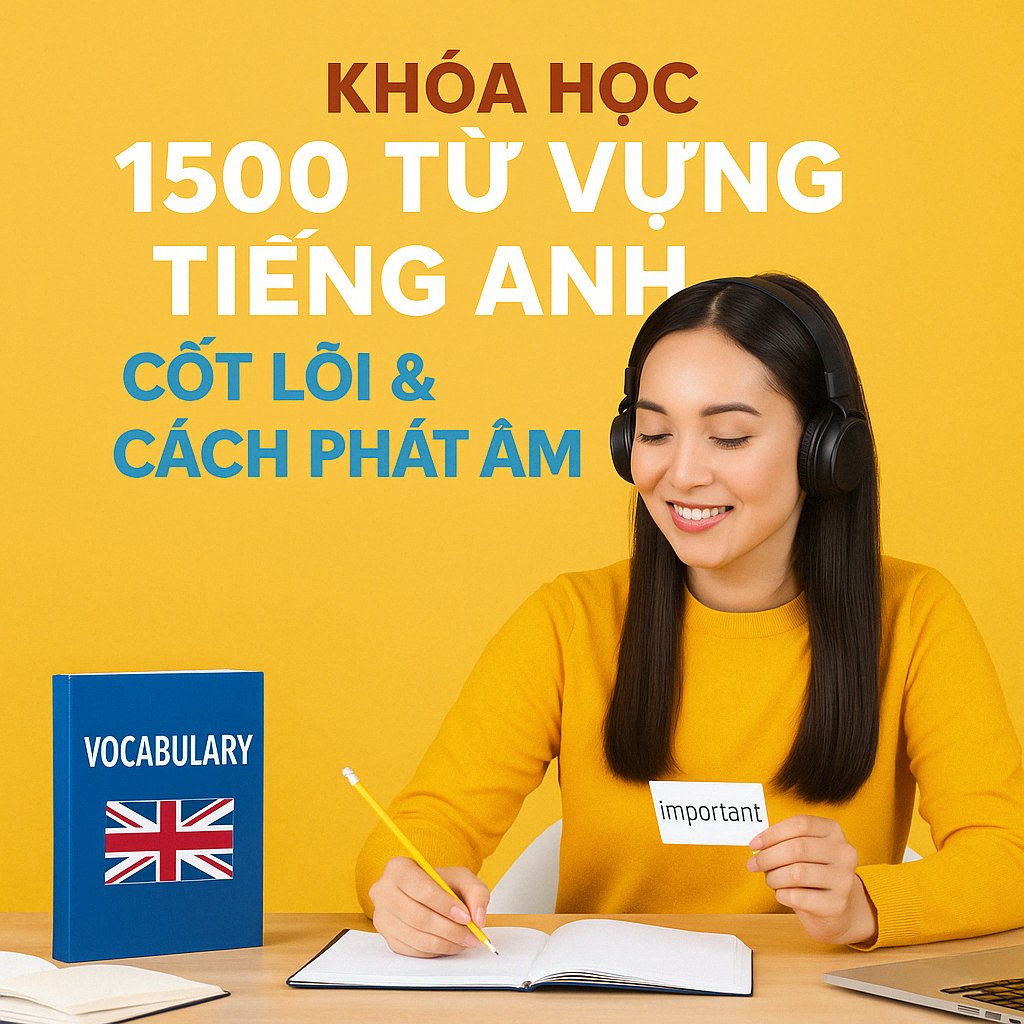 Khóa học 1500 Từ Vựng Tiếng Anh Cốt Lõi & Cách Phát Âm