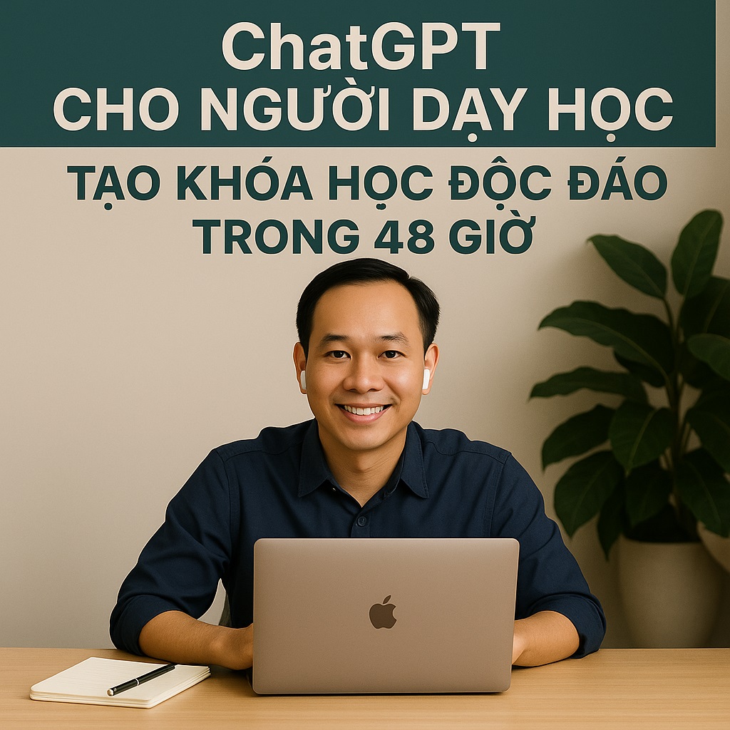 Share khóa học ChatGPT Cho Người Dạy Học Tạo Khóa Học Độc Đáo Trong 48 Giờ