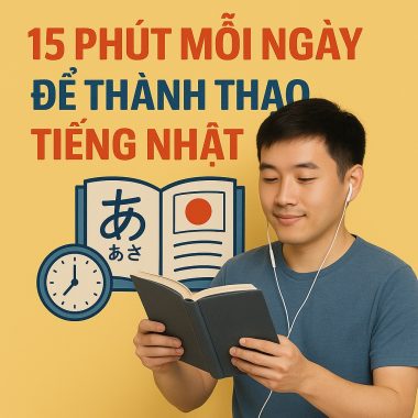 khóa học 15 phút luyện tập mỗi ngày để thành thạo tiếng Nhật