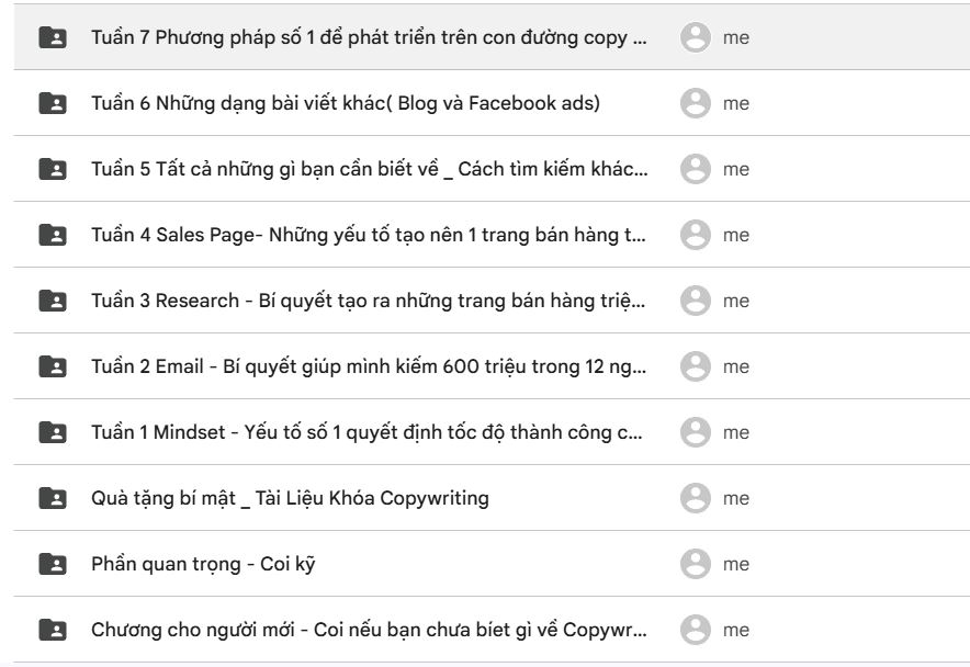 Khóa học minh xinh chào Copywriting