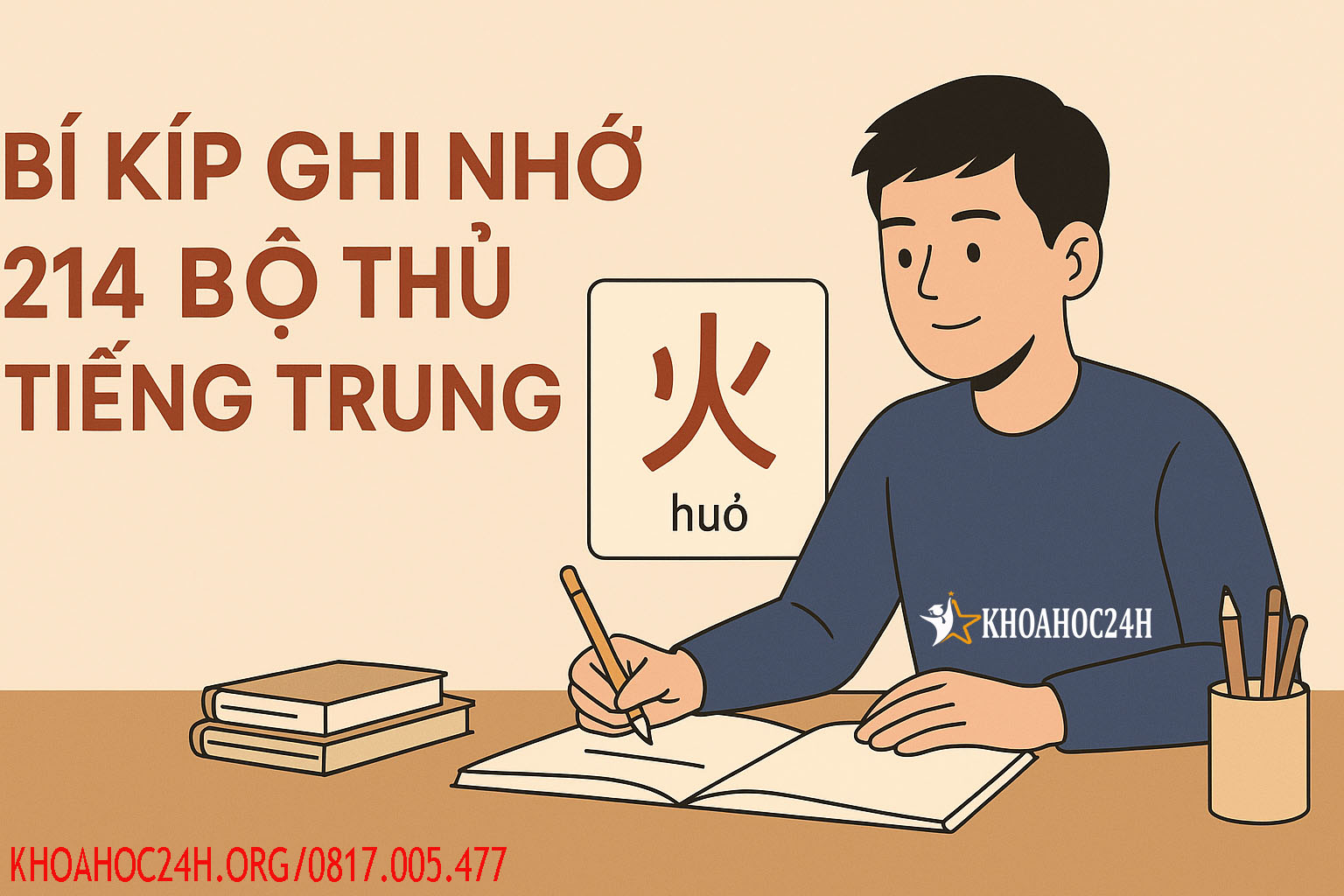 Bí Kíp Ghi Nhớ 214 Bộ Thủ Tiếng Trung