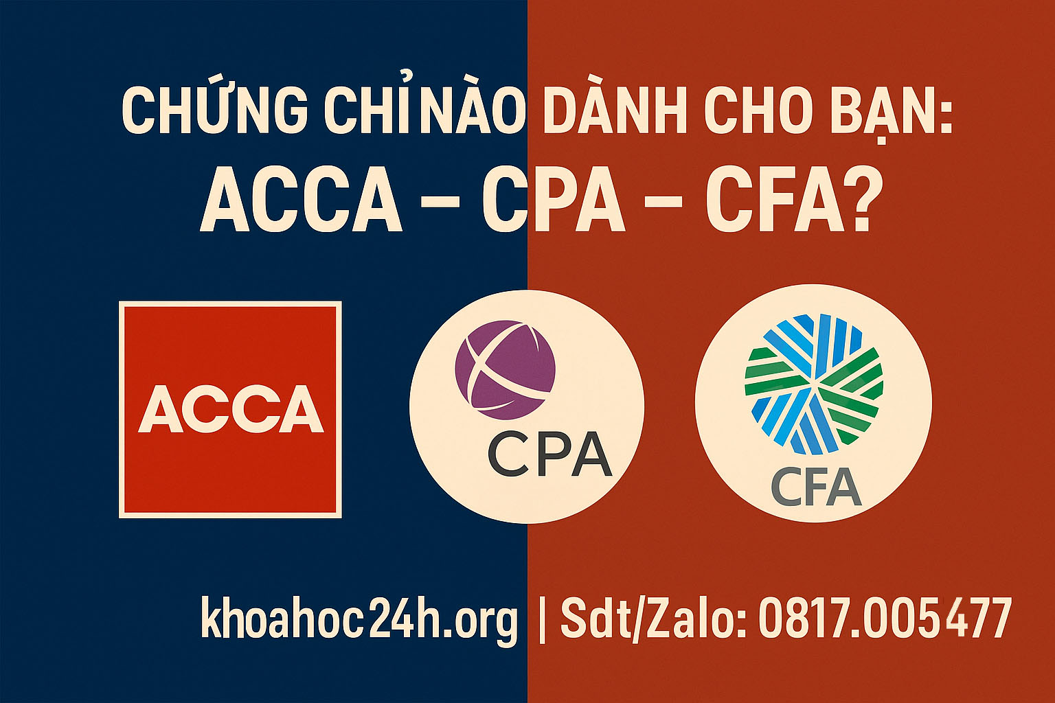 Chứng chỉ nào dành cho bạn ACCA CFA CPA
