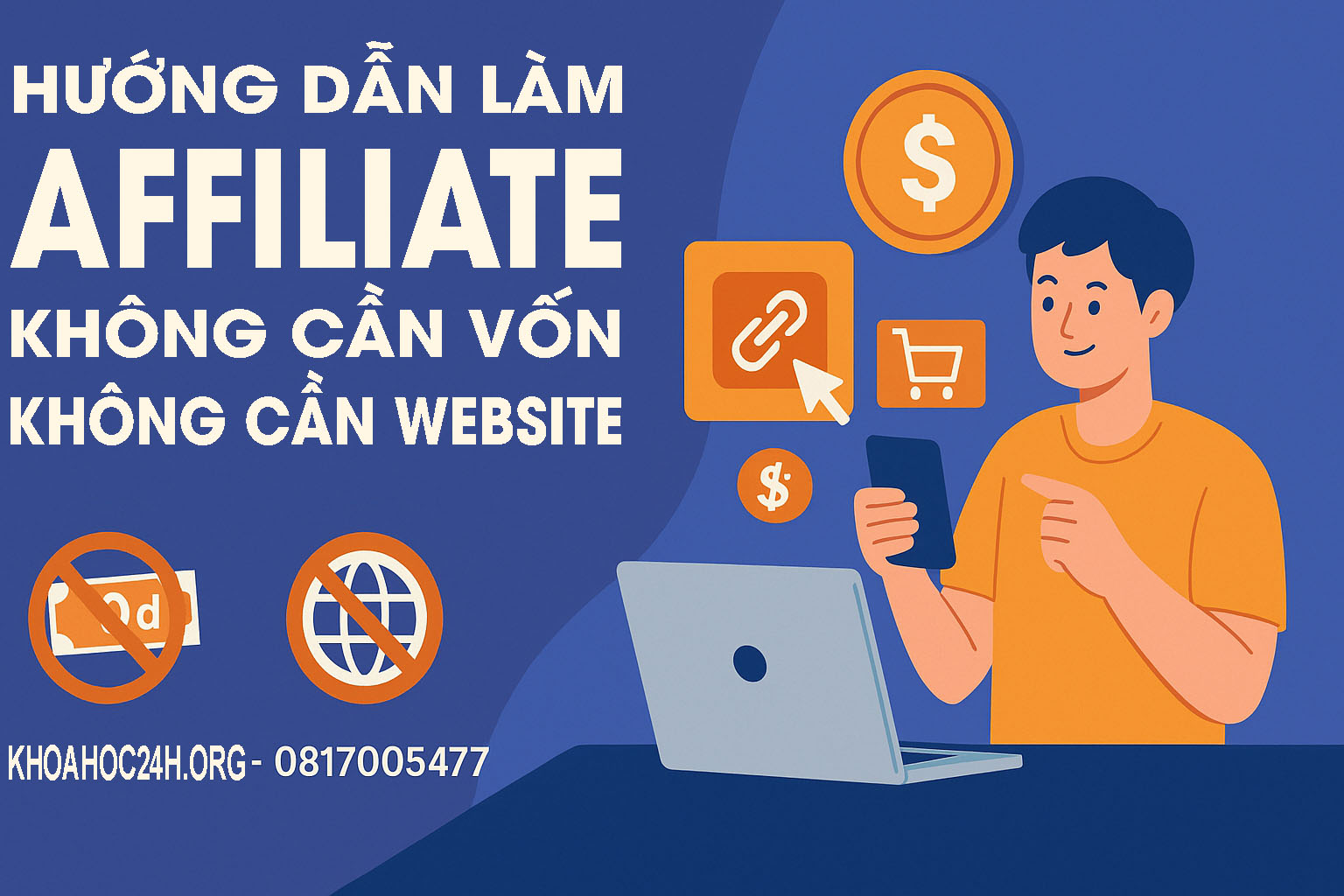 Hướng Dẫn Làm Affiliate Không Cần Vốn Không Cần Website