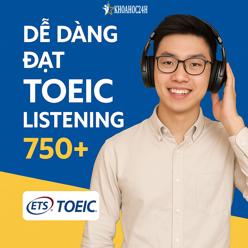 Khóa Học Dễ Dàng Đạt TOEIC Listening 750+