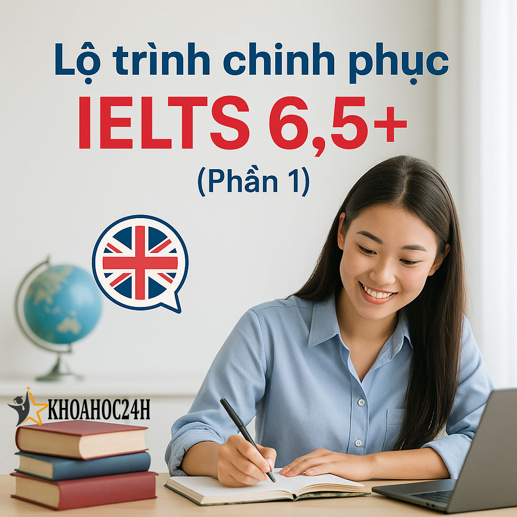 Khóa Học Lộ trình chinh phục IELTS 6.5 + (Phần 1)
