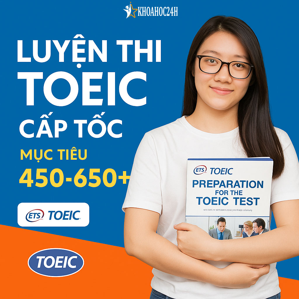 Khóa Học Luyện thi TOEIC cấp tốc mục tiêu 450-650+