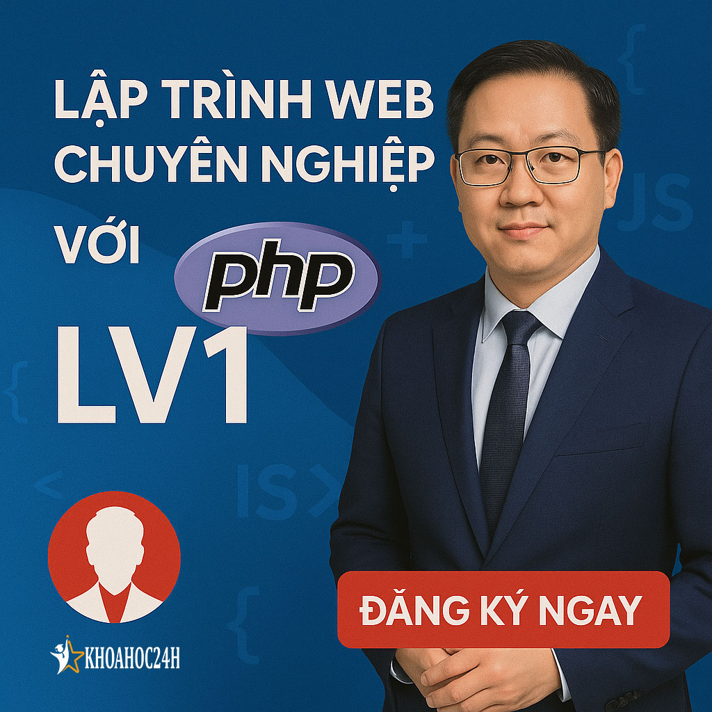 Khóa học Lập trình web chuyên nghiệp với PHP LV1