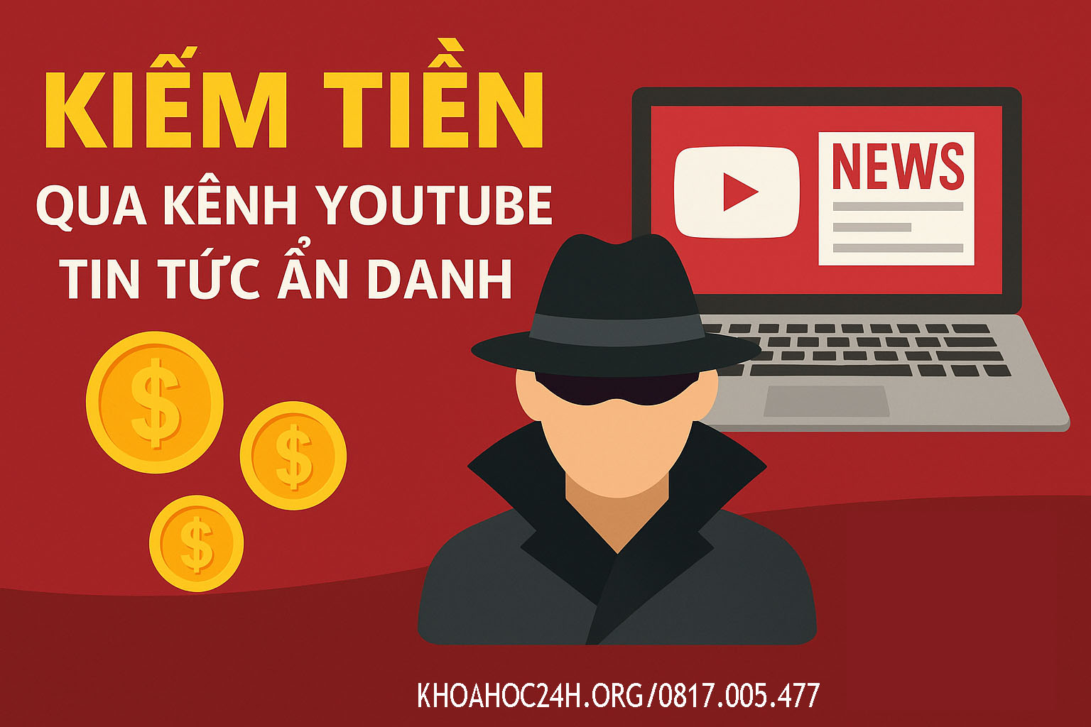 Kiếm Tiền Qua Kênh Youtube Tin Tức Ẩn Danh