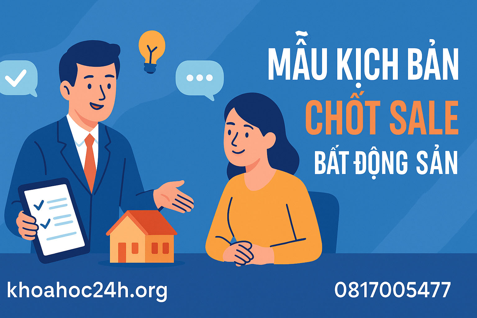 Mẫu kịch bản chốt sale bất động sản