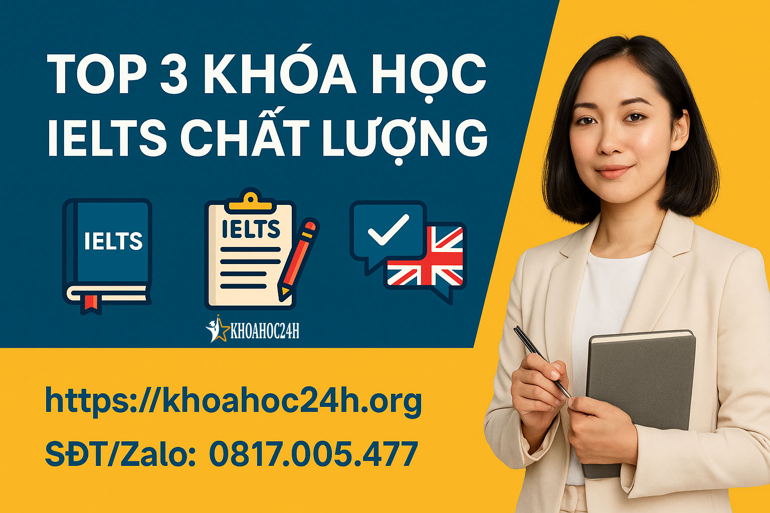 Top 3 Khóa Học IELTS Chất Lượng Nhất Hiện Nay