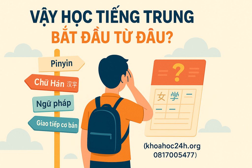 Vậy học tiếng Trung bắt đầu từ đâu