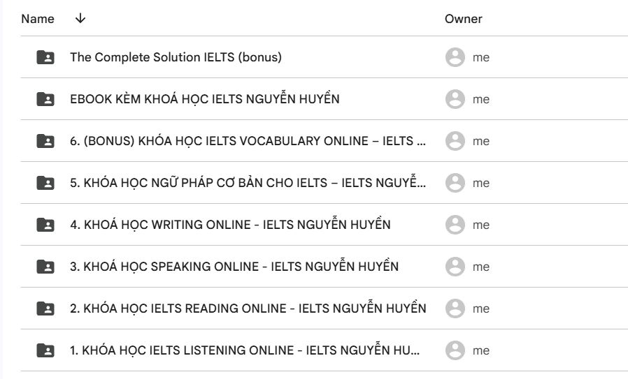 khóa học ielts nguyễn hiền