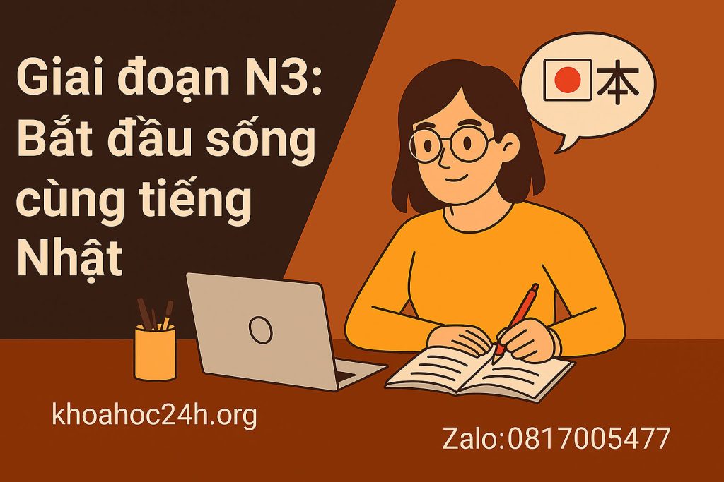 Giai đoạn N3 Bắt đầu sống cùng tiếng Nhật