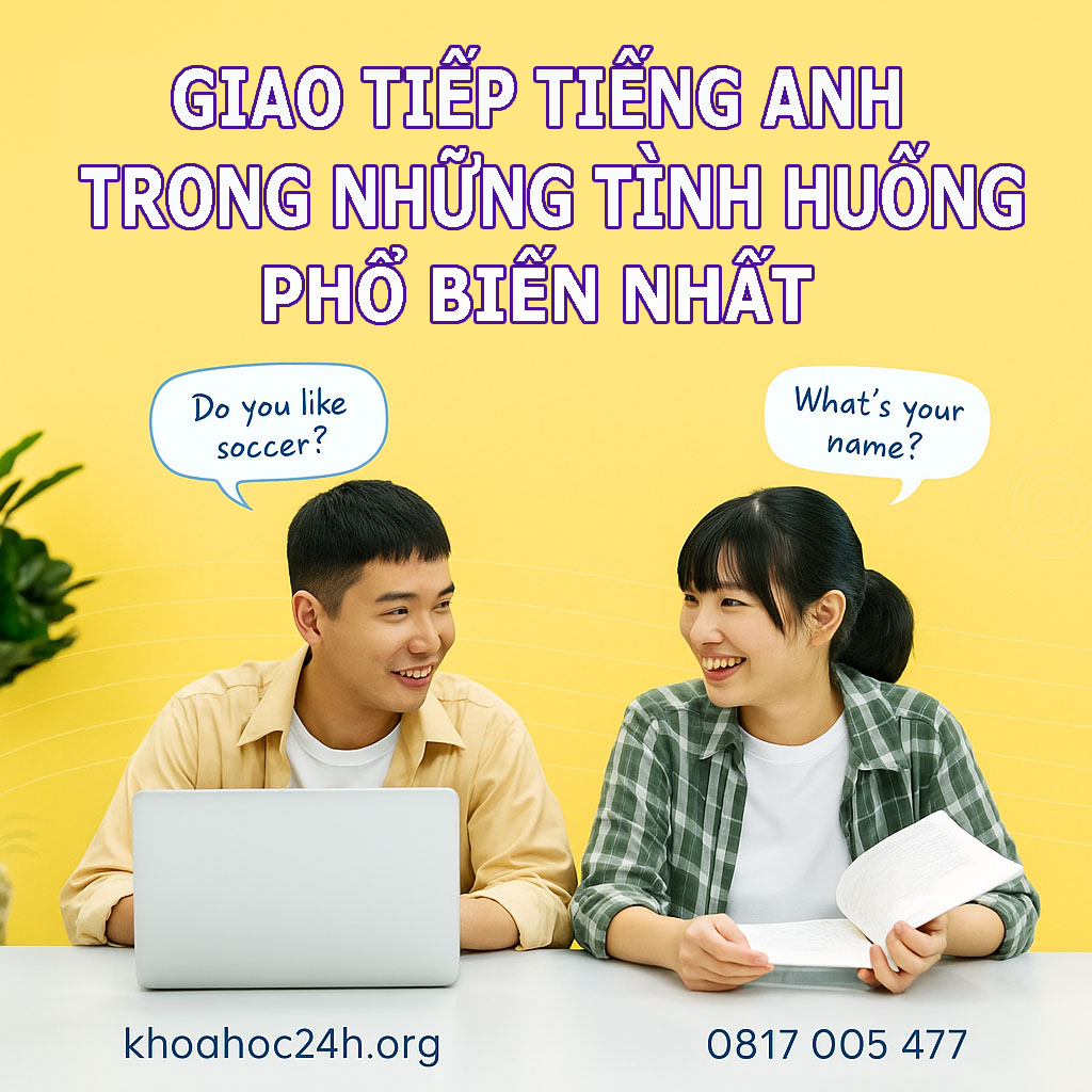 Giao tiếp tiếng Anh trong những tình huống phổ biến nhất