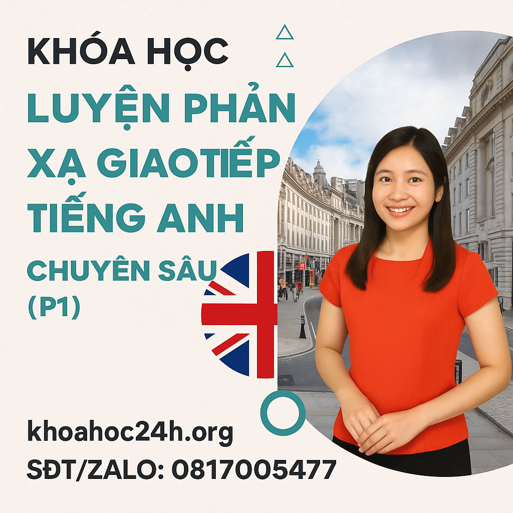 Khóa Học Luyện Phản Xạ Giao Tiếp Tiếng Anh Chuyên Sâu (P1)