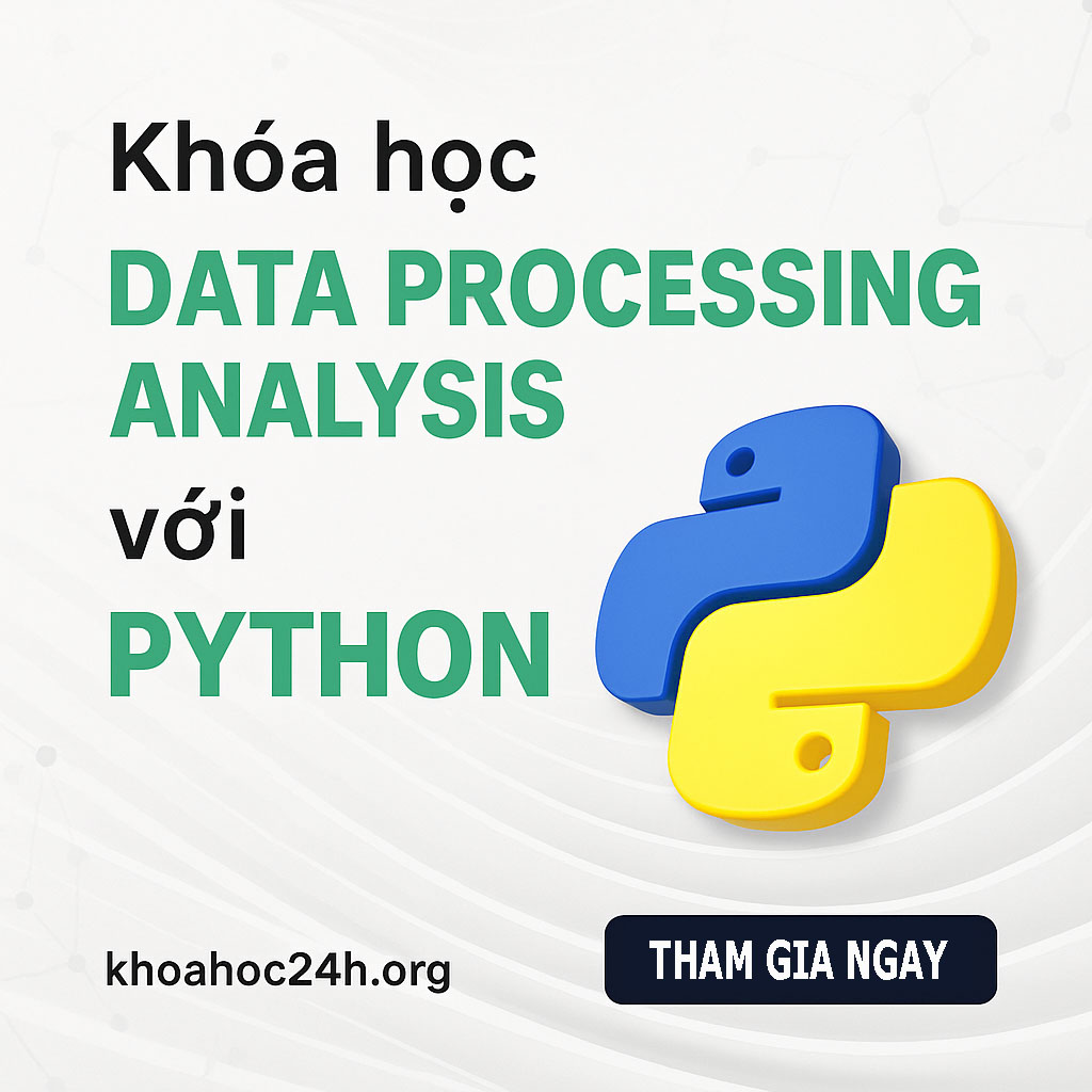 Khoá học Data Processing Analysis với Python