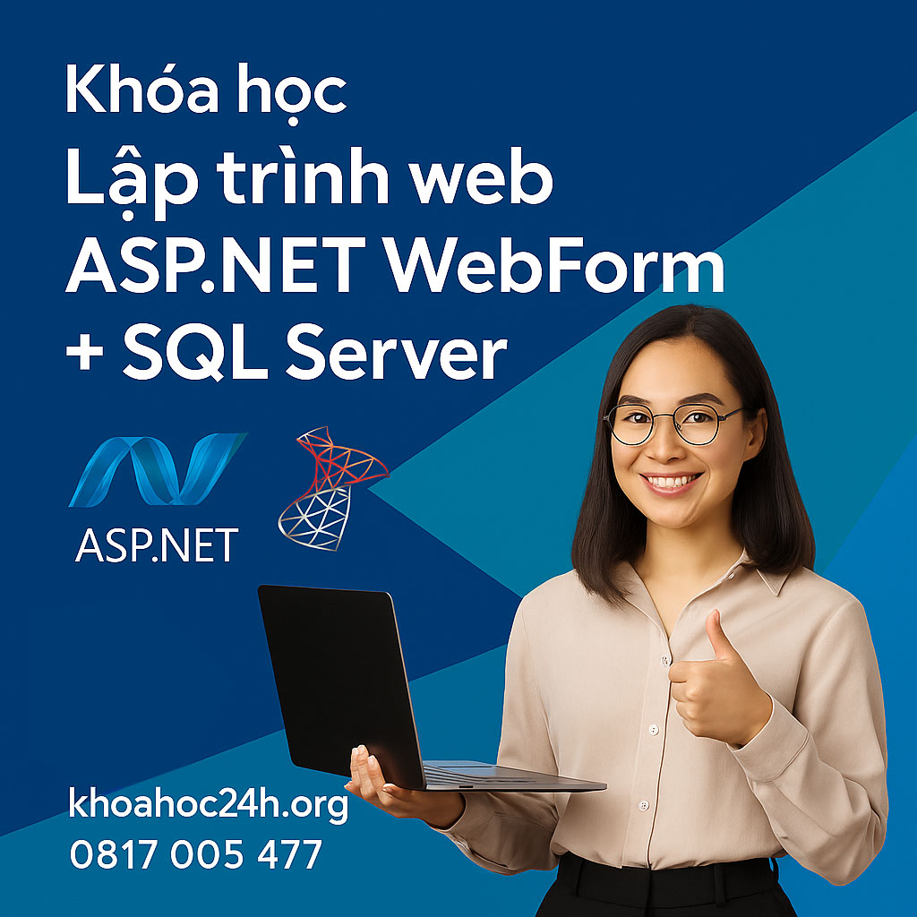 Khóa học Lập trình web ASP.NET WebForm và SQL Server