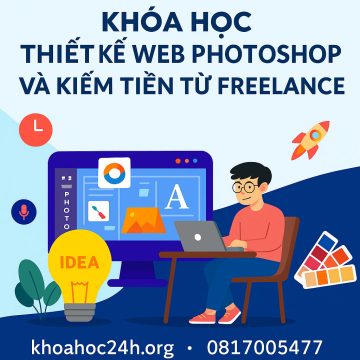 Khóa học Thiết kế Web với Photoshop và kiếm tiền từ Freelance