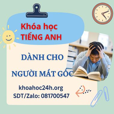 Khóa học Tiếng Anh dành cho người mất gốc
