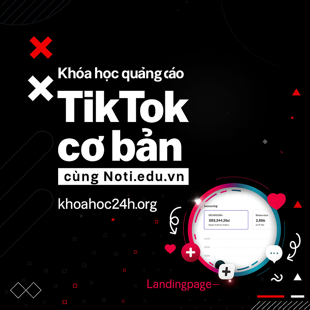 Khóa học quảng cáo TikTok cơ bản cùng Noti.edu.vn