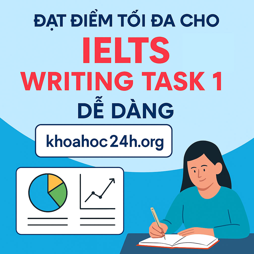 khóa học Đạt điểm tối đa cho IELTS Writing task 1 dễ dàng