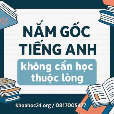khóa học Nắm gốc tiếng Anh không cần học thuộc lòng