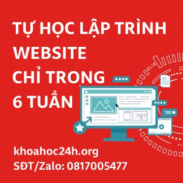khóa học Tự học lập trình website chỉ trong 6 tuần