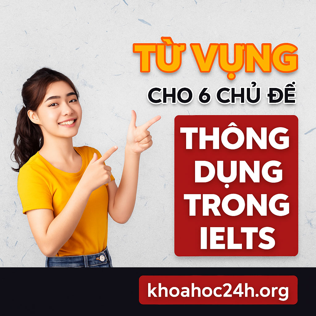 khóa học Từ vựng cho 6 chủ đề thông dụng trong IELTS