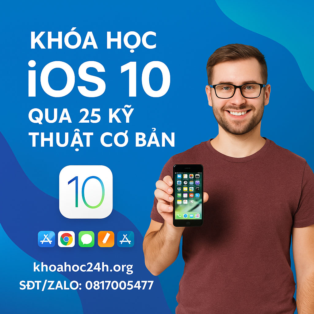 khóa học iOS 10 qua 25 kỹ thuật cơ bản