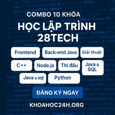 combo 10 khóa học lập trình 28tech