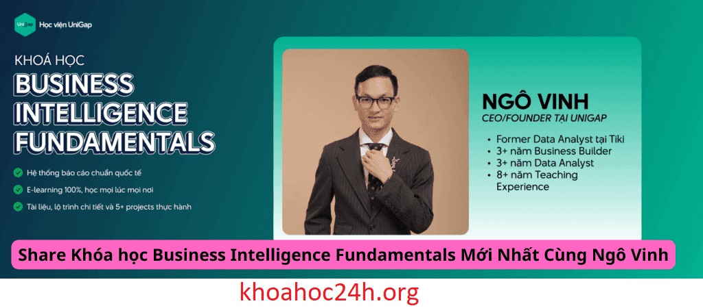 Khóa Học Business Intelligence Fundamentals Mới Nhất cùng Ngô Vinh