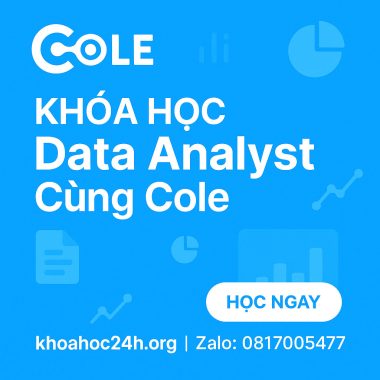 Khóa Học Data Analyst Cùng Cole
