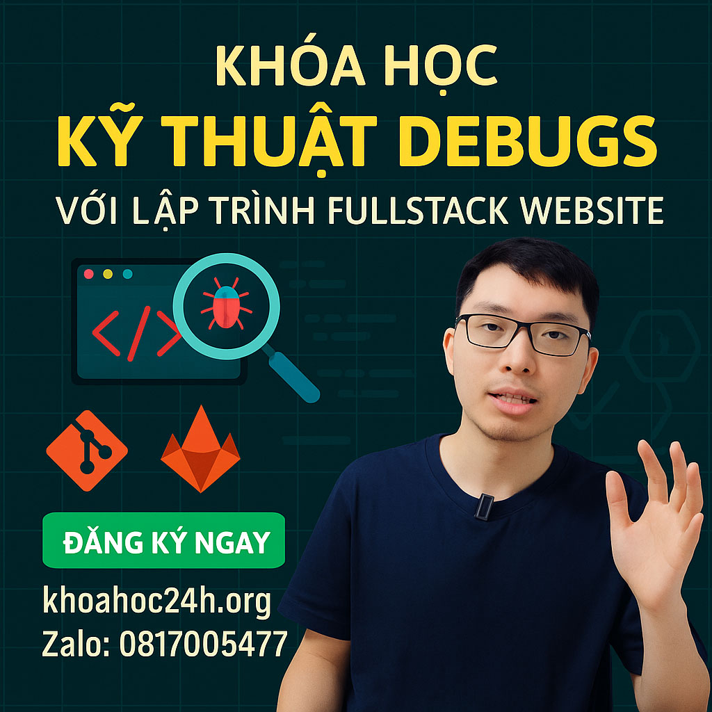 Khóa Học Kỹ Thuật Debugs Với Lập Trình FullStack Website của Hỏi Dân IT