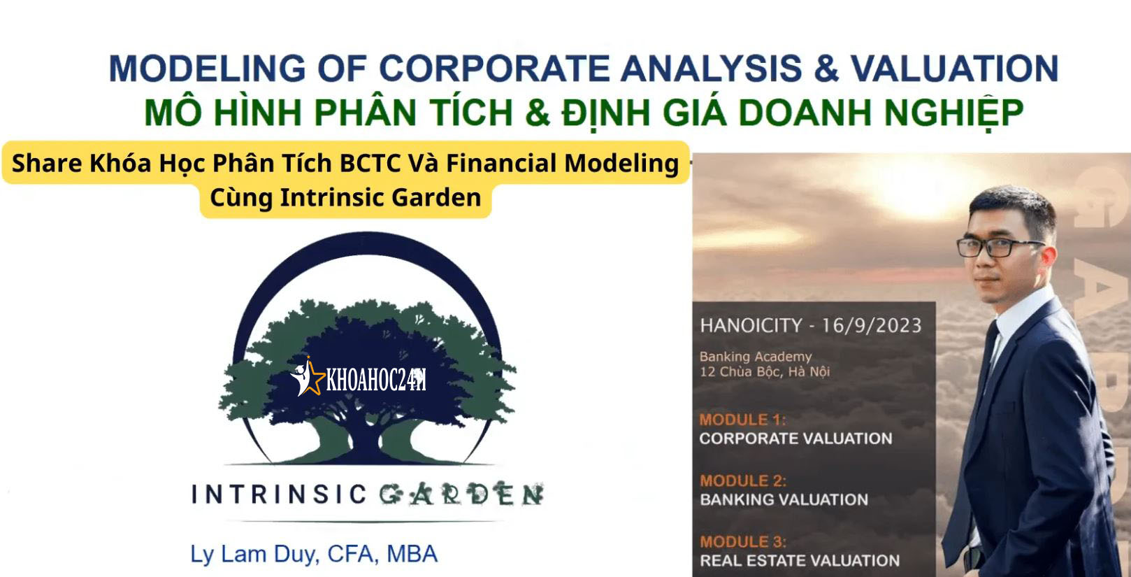 Khóa Học Phân Tích BCTC & Financial Modeling cùng Intrinsic Garden