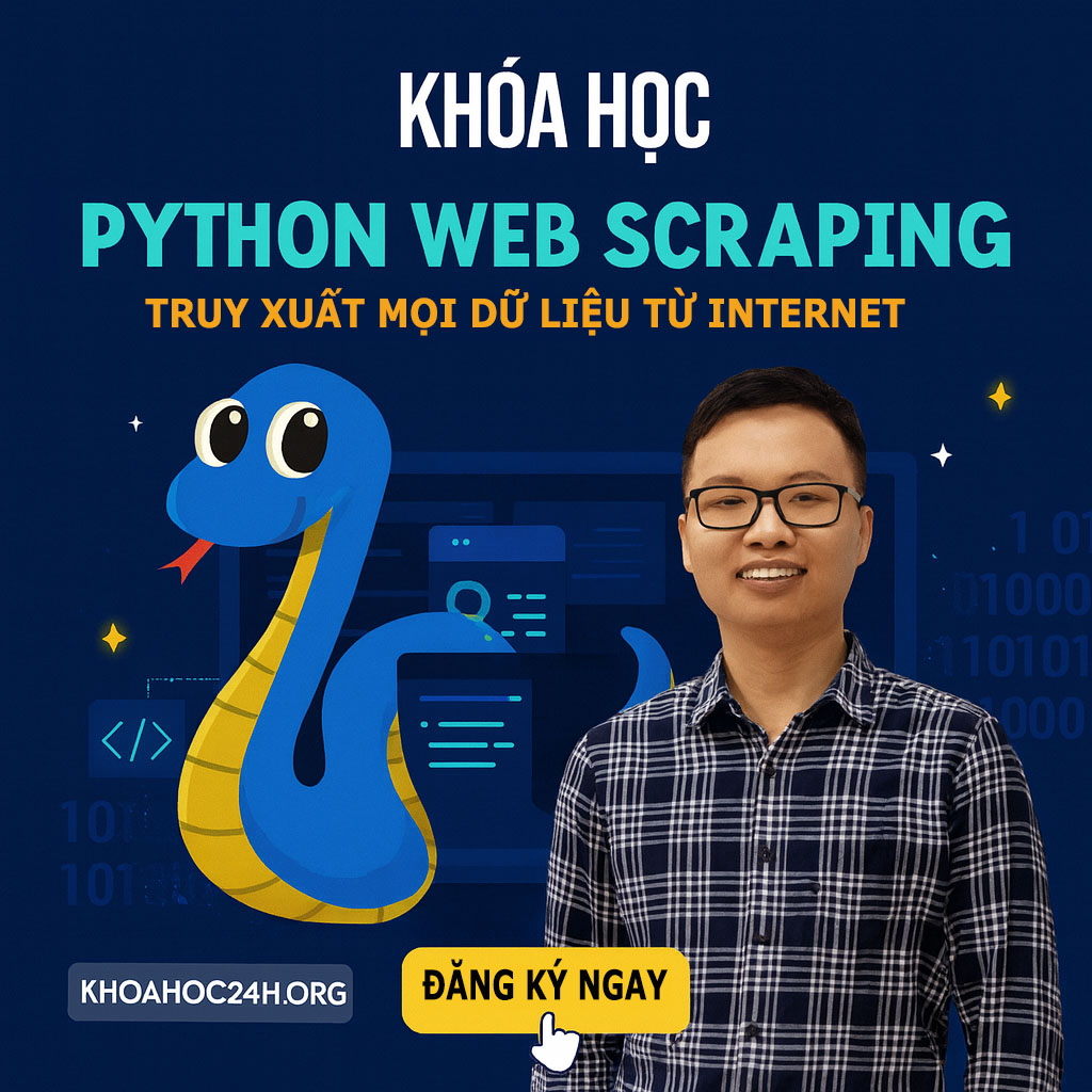Khóa Học Python Web Scraping – Thu Thập Mọi Dữ Liệu Từ Internet cùng Vnstock cover