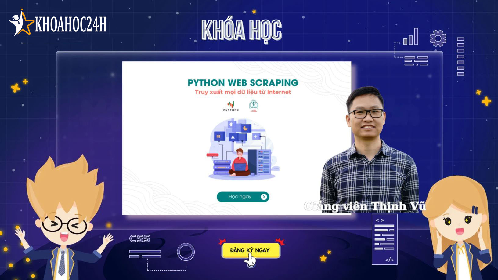 Khóa Học Python Web Scraping – Thu Thập Mọi Dữ Liệu Từ Internet cùng Vnstock