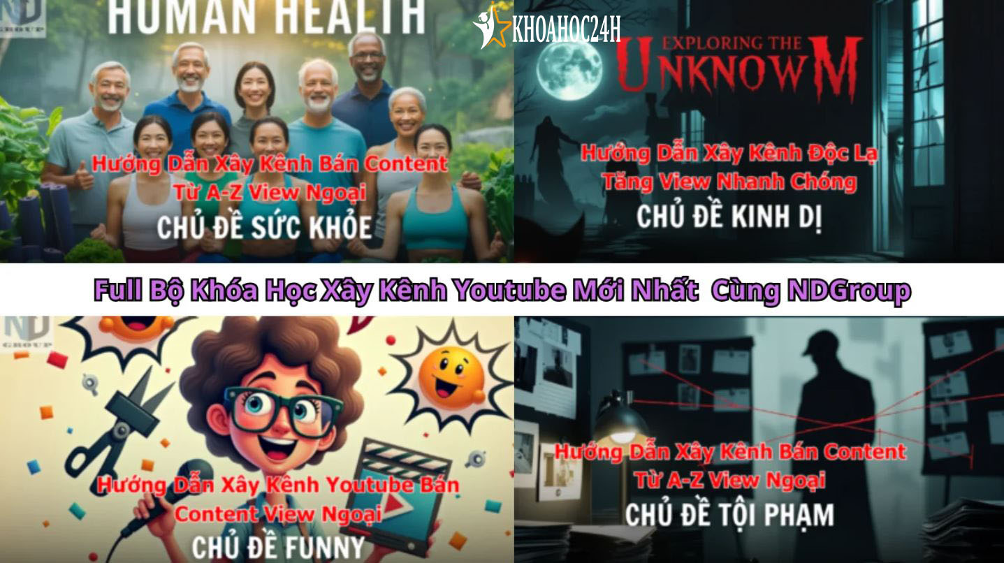 Khóa Học Xây Kênh YouTube Mới Nhất cùng NDGroup