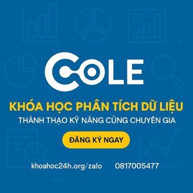 Khóa học Phân Tích Dữ Liệu – Thành Thạo Kỹ Năng Cùng Chuyên Gia Cole