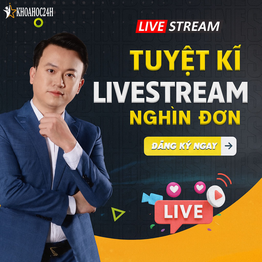 Khóa học Tuyệt Kỹ Livestream Nghìn Đơn cùng Duynguyenmkt Cover