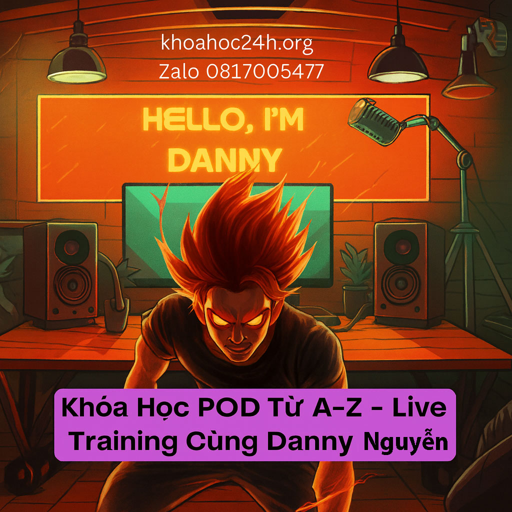 Share Khóa Học POD Từ A–Z – Live Training cùng Danny Nguyễn (PrintBase)