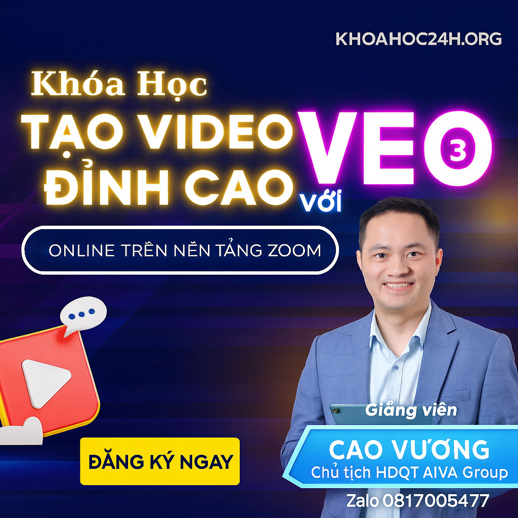 Share Khóa Học Tạo Video Bằng Veo 3 AI Nhanh Như Chớp