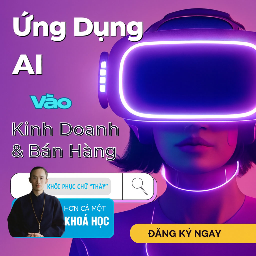 Share Khóa Học Ứng Dụng AI Vào Kinh Doanh & Bán Hàng 2025 cùng TriThucVietEdu