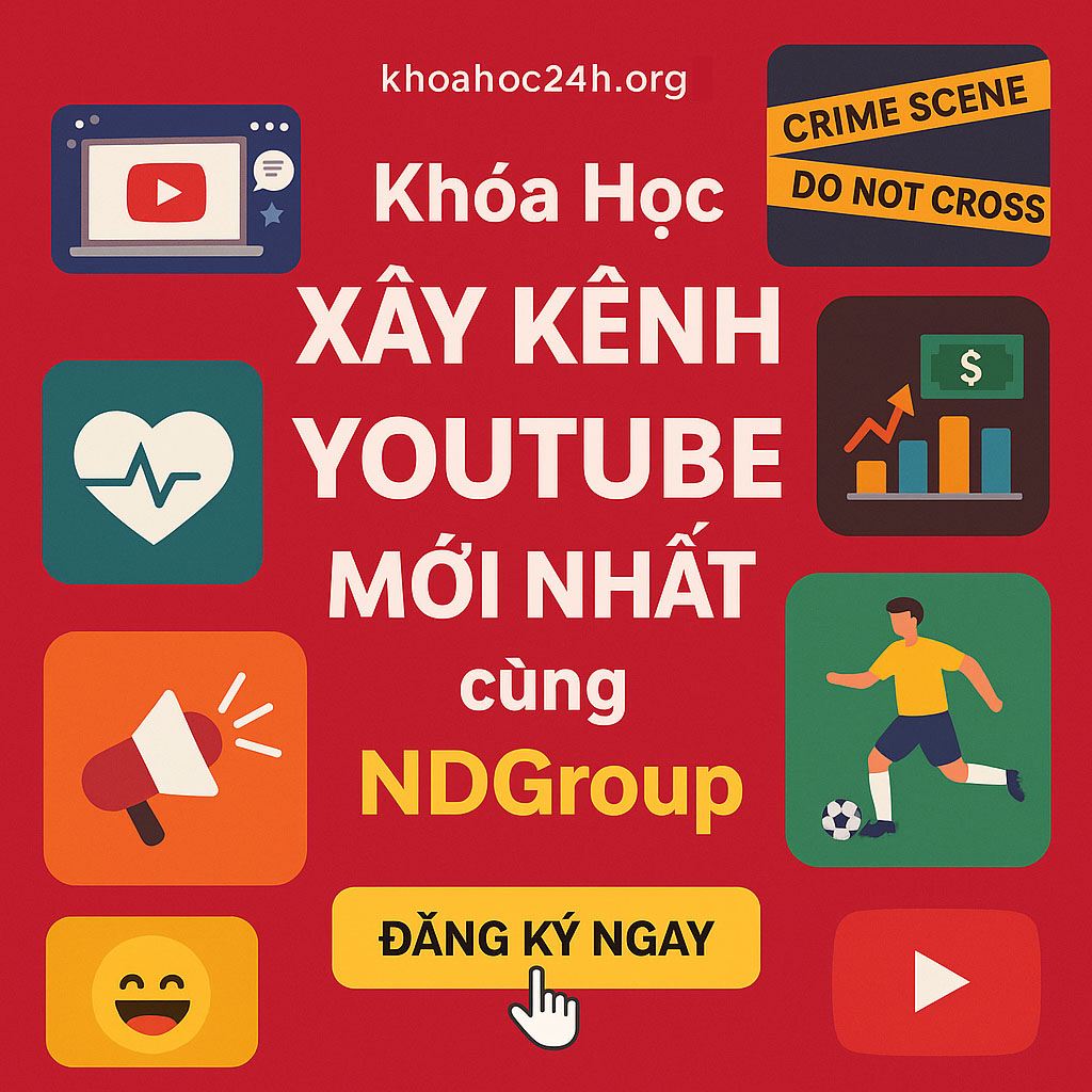 Share Khóa Học Xây Kênh YouTube Mới Nhất cùng NDGroup