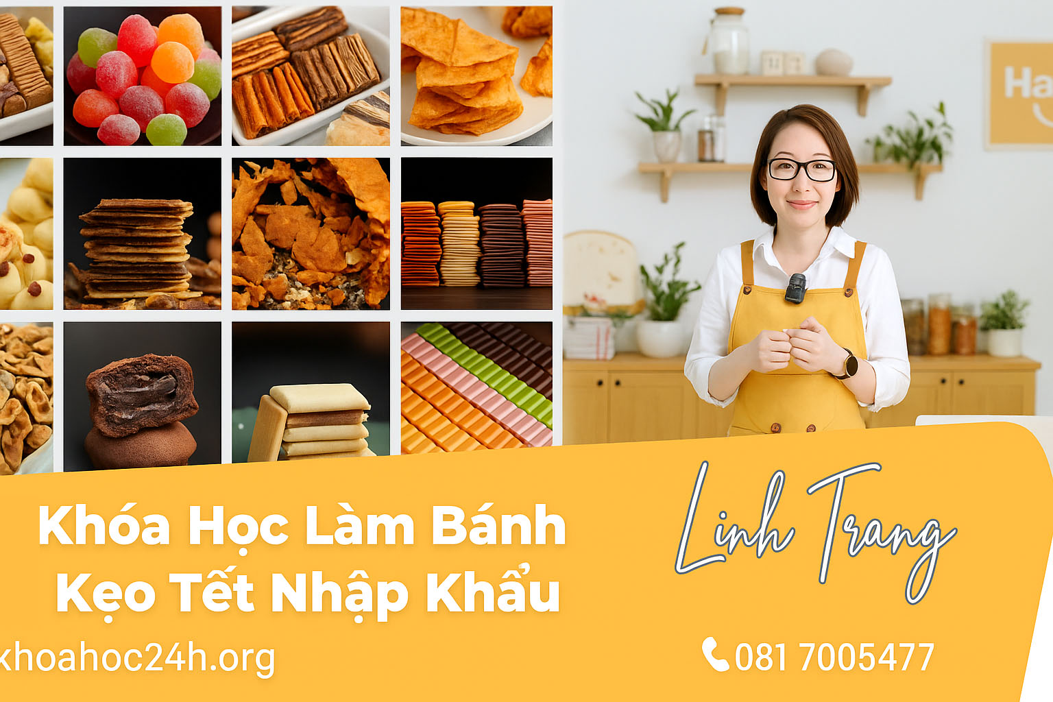 Share Khóa học Làm Bánh Kẹo Tết Linh Trang