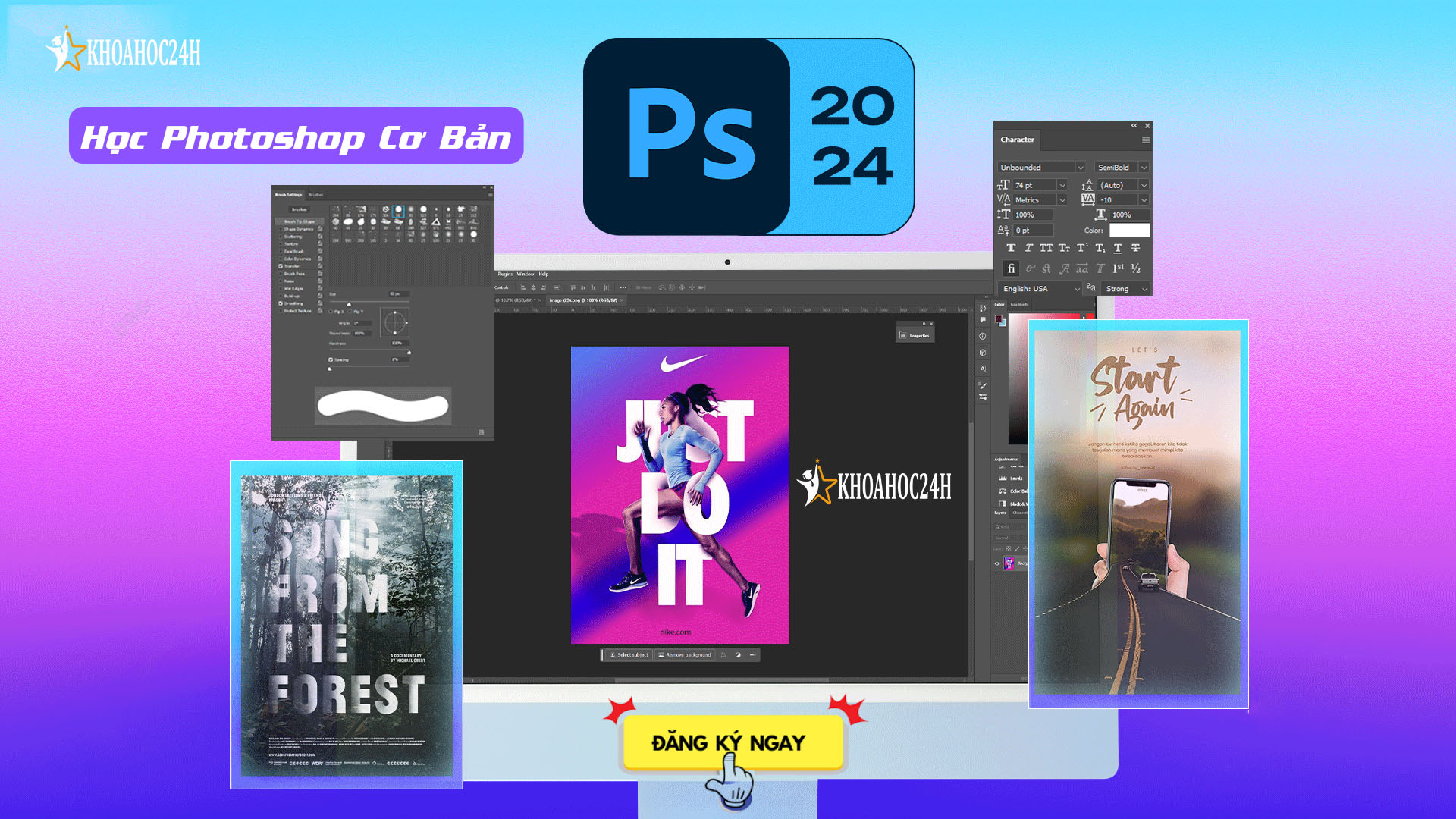 KHÓA HỌC PHOTOSHOP CƠ BẢN MỚI NHẤT CÙNG MONSTER LAB