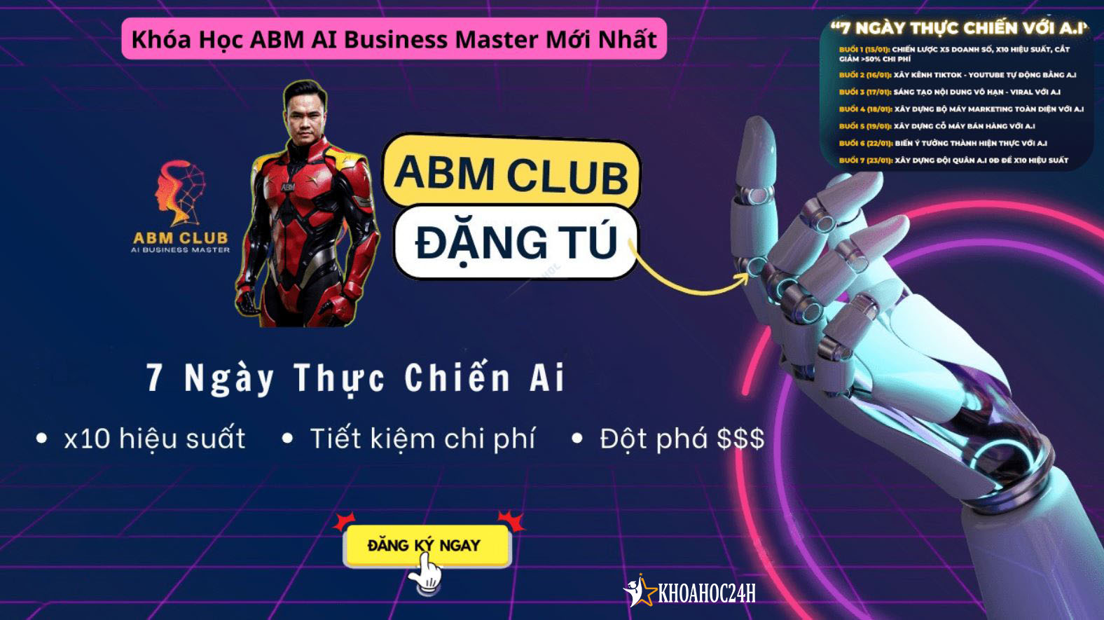 Khóa Học ABM AI Business Master Mới Nhất – 7 Ngày Thực Chiến AI