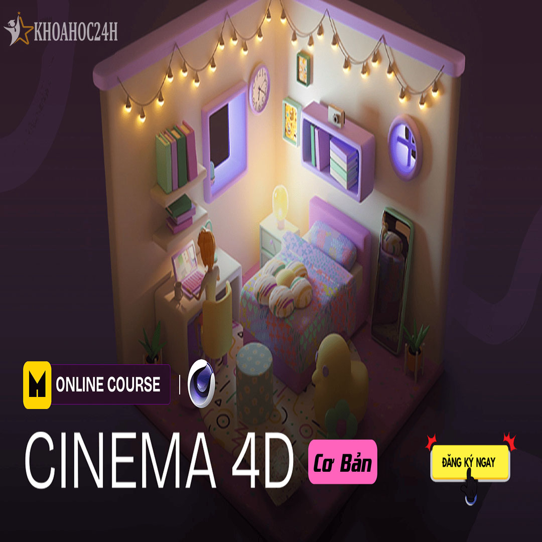 Khóa Học Cinema 4D Cơ Bản 3D Modeling Lighting Rendering Khóa Học Cinema 4D Cơ Bản 3D Modeling Lighting Rendering