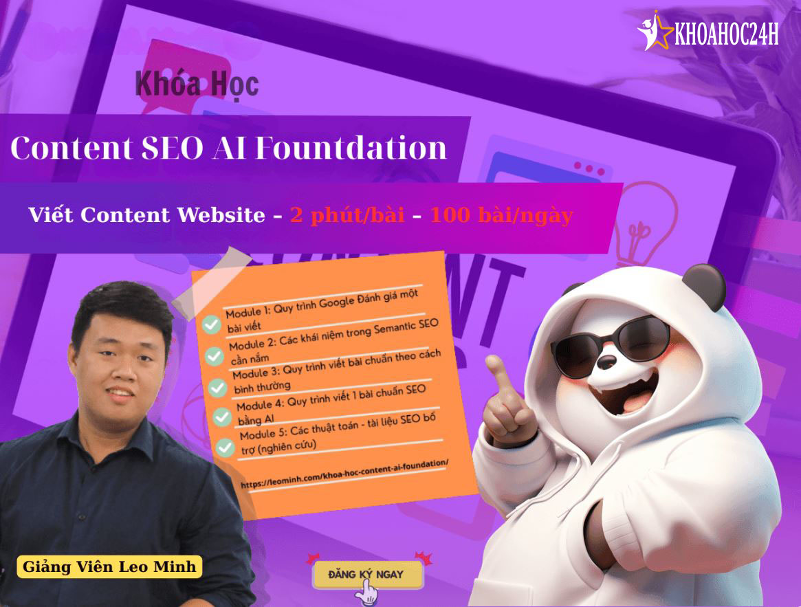 Khóa Học Content SEO AI Foundation Mới Nhất Cùng Leo Minh