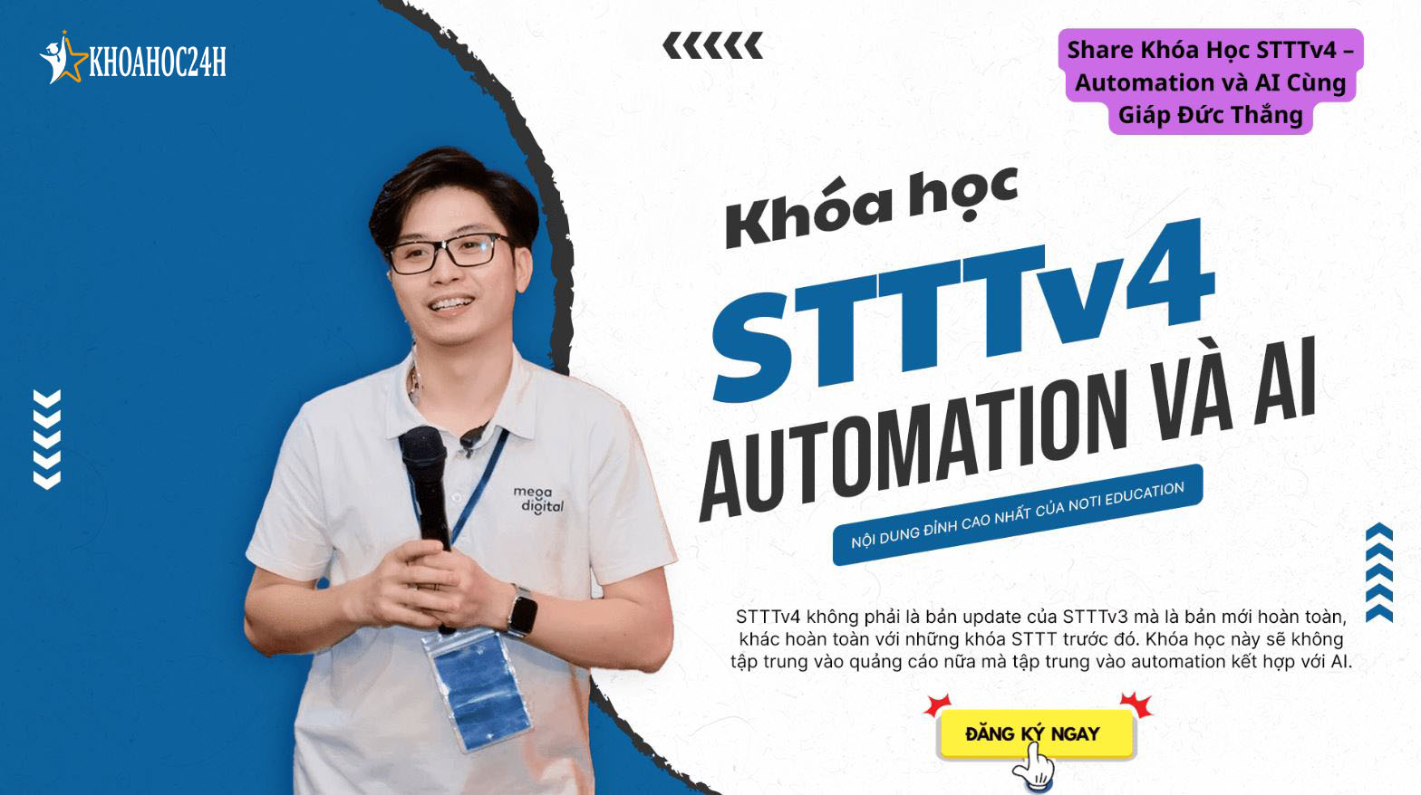 Khóa Học STTTv4 – Automation và AI Cùng Giáp Đức Thắng